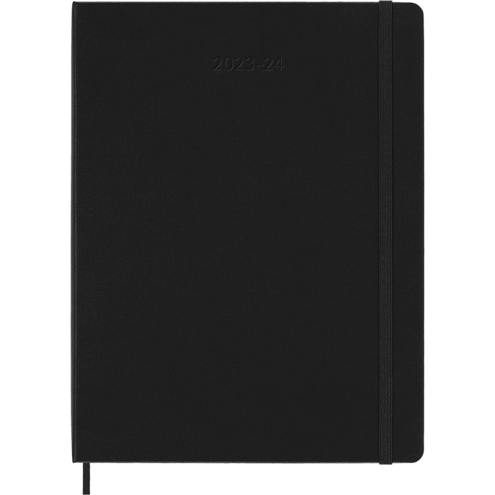 Moleskine 2023-2024 Weekly Planner, 18M, Extra Large, Black, Hard Cover (7.5 x 10)