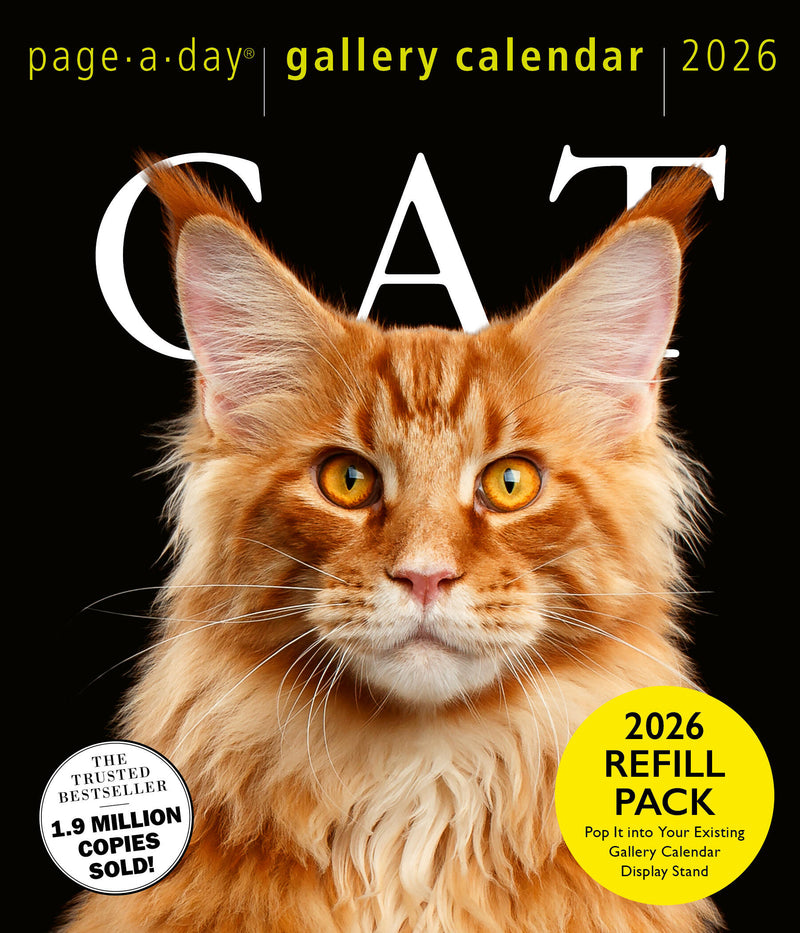 Cat Page-A-Day® Gallery Calendar Refill Pack 2026
