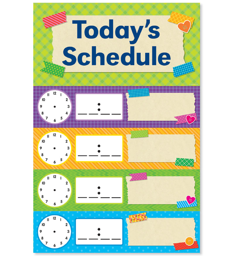 Tape It Up! Schedule Mini Bulletin Board