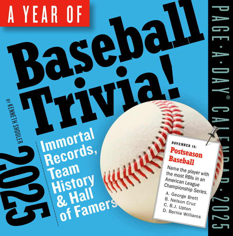 A Year of Baseball Trivia Page-A-Day® Calendar 2025