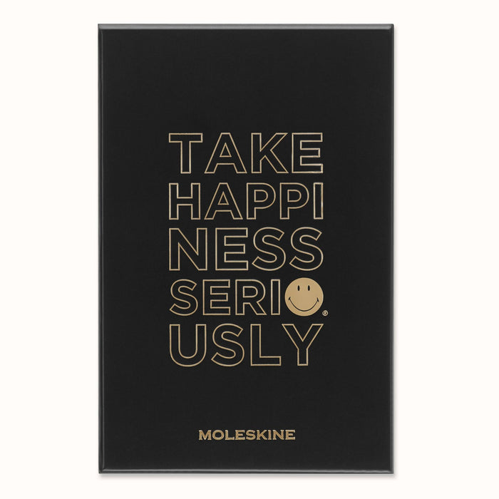 Moleskine Limited Edition Noteboook Smiley Box, Large, Ruled, Black, Hard Cover (5 x 8.25)