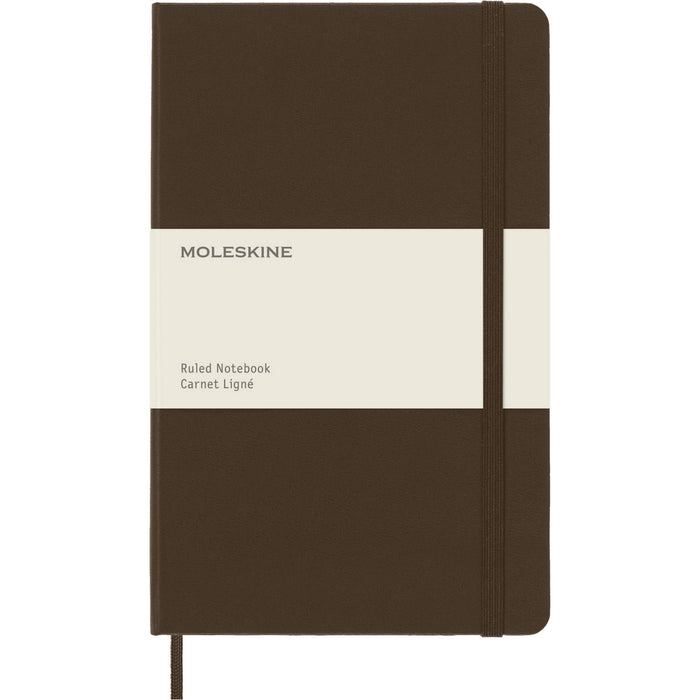 Moleskine Classic Notebook, Large, Ruled, Woodland Brown, Hard Cover (5 x 8.25)