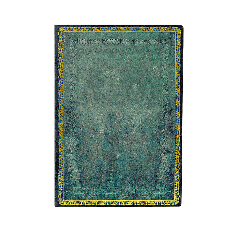 Pacific Blue Midi Dot Grid Softcover Journal, 176pg, 120GSM by Paperblanks (Old Leather Collection)
