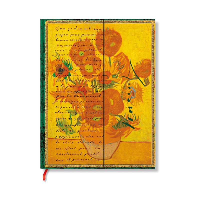 Van Gogh, Sunflowers Midi Lined Hardcover Journal, 144pg, 120GSM, The Van Gogh Museum Collection by Paperblanks (Embellished Manuscripts Collection)