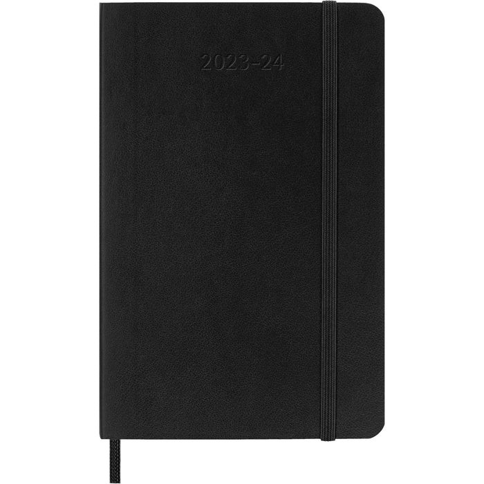 Moleskine 2023-2024 Weekly Planner, 18M, Pocket, Black, Soft Cover (3.5 x 5.5)