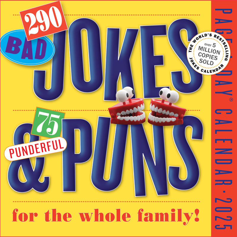290 Bad Jokes & 75 Punderful Puns Page-A-Day® Calendar 2025