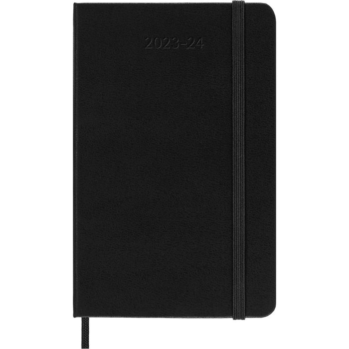 Moleskine 2023-2024 Weekly Planner, 18M, Pocket, Black, Hard Cover (3.5 x 5.5)