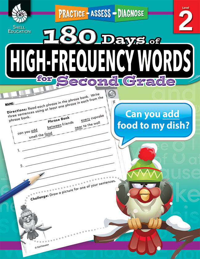 180 Days: High-Frequency Words for Second Grade: Practice, Assess, Diagnose