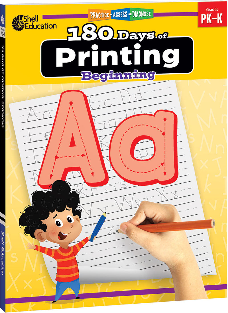 180 Days: Printing: Beginning: Practice, Assess, Diagnose