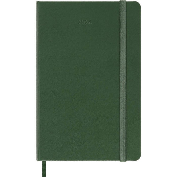 Moleskine 2024 Daily Planner, 12M, Pocket, Myrtle Green, Hard Cover (3.5 x 5.5)