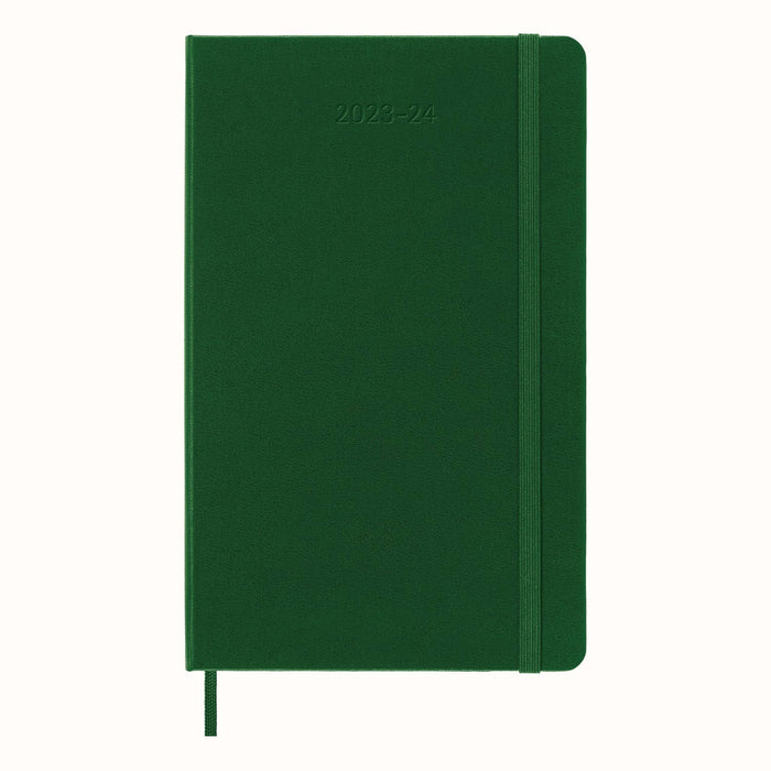 Moleskine 2023-2024 Weekly Planner, 18M, Large, Myrtle Green, Hard Cover (5 x 8.25)