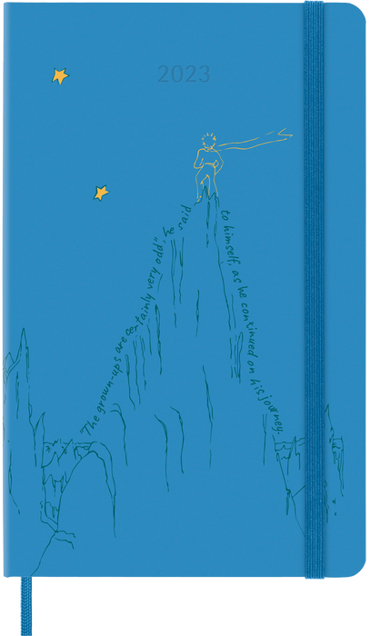 Moleskine Limited Edition 2023 Weekly Notebook Planner Petit Prince, 12M, Large, Mountain, Hard Cover (5 x 8.25)