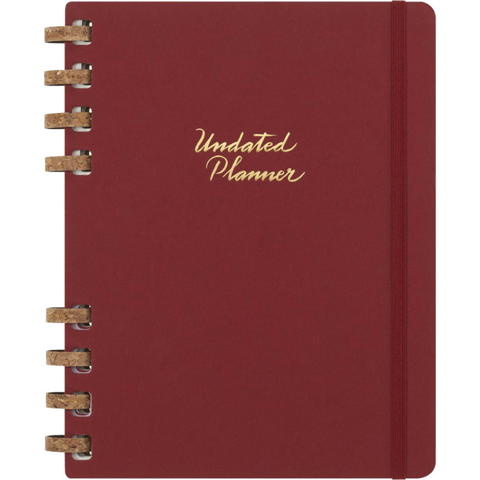 Moleskine Undated Spiral Planner, 12M, Extra Large, Crush Cherry, Hard Cover (7.5 x 10)