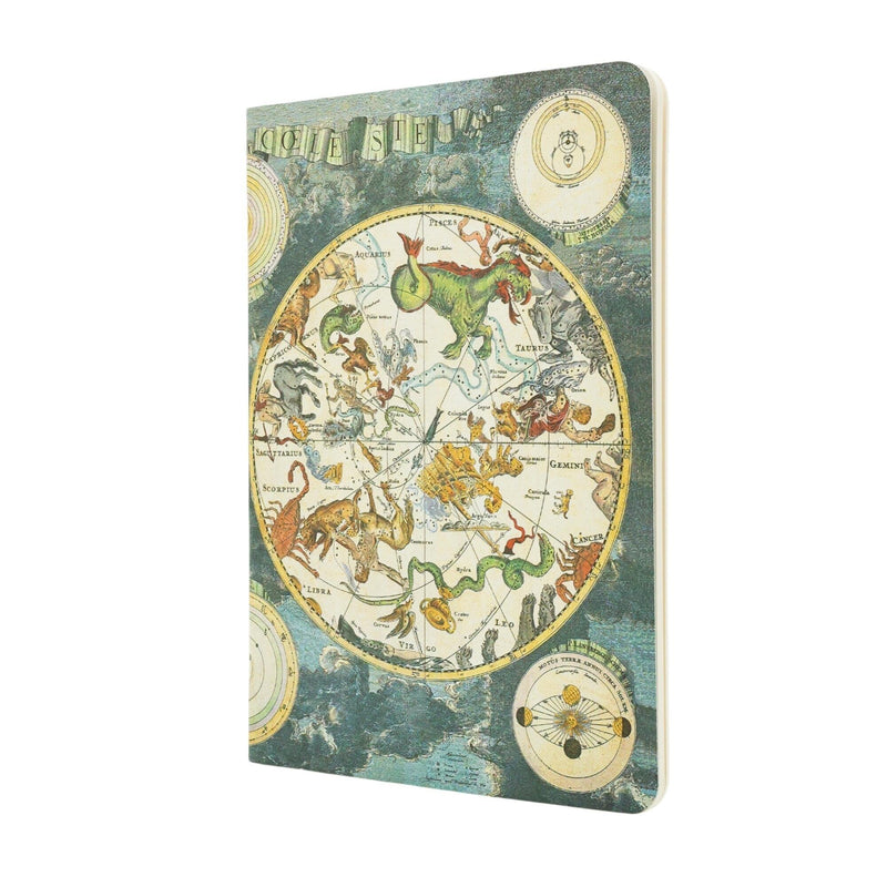 Celestial Planisphere A5 Gridded Softcover Cahier, 80pg, 100GSM by Paperblanks (Early Cartography)