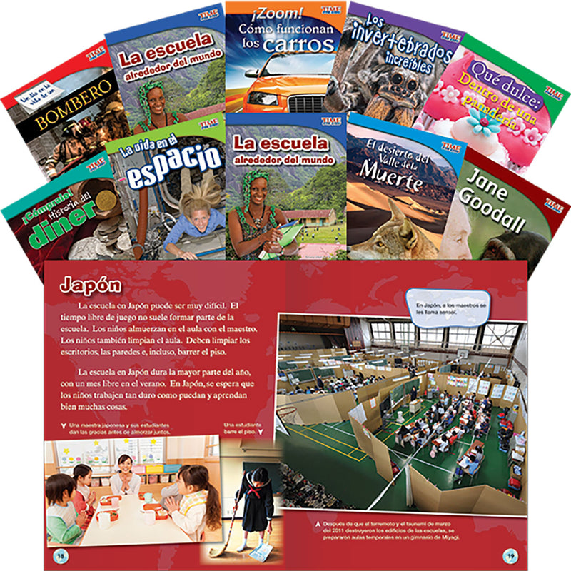 TIME FOR KIDS® Informational Text Grade 3 Spanish Readers Set 3 10-Book Set