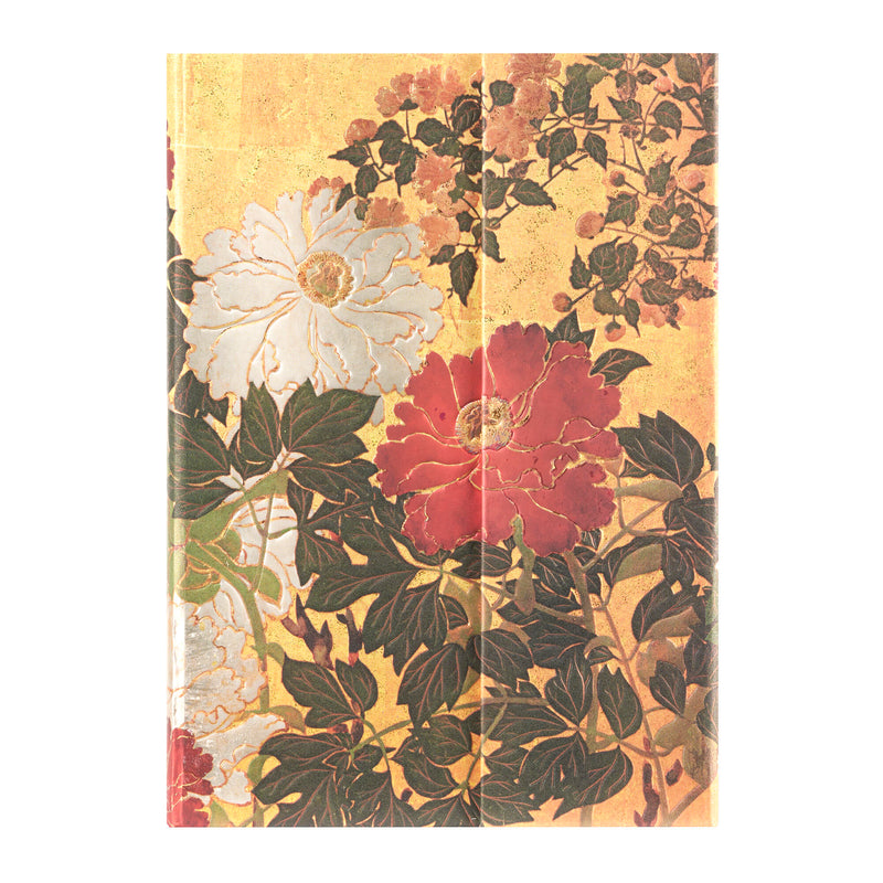 Natsu Midi Lined Hardcover Journal, 144pg, 120GSM by Paperblanks (Rinpa Florals)