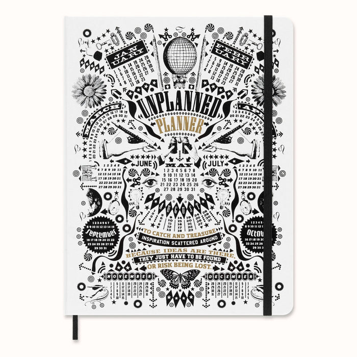 Moleskine Limited Edition Undated Planner Petrantoni, 12M, Extra Large, Hard Cover (7.5 x 10)