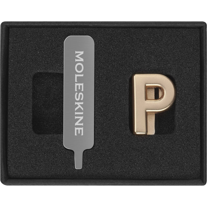 Moleskine Pin, P, Gold