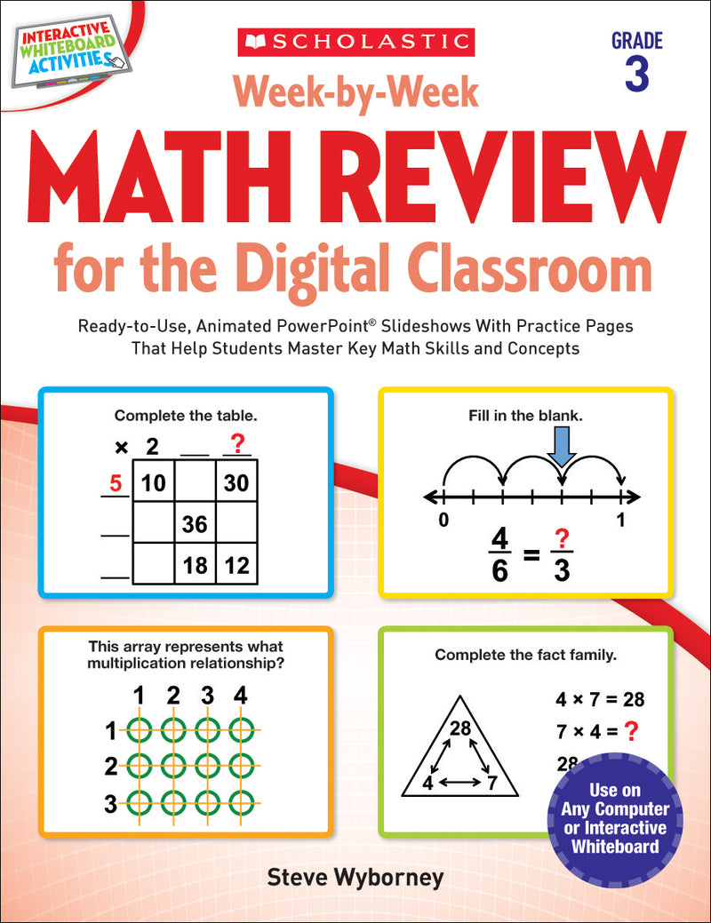 Week-by-Week Math Review for the Digital Classroom: Grade 3
