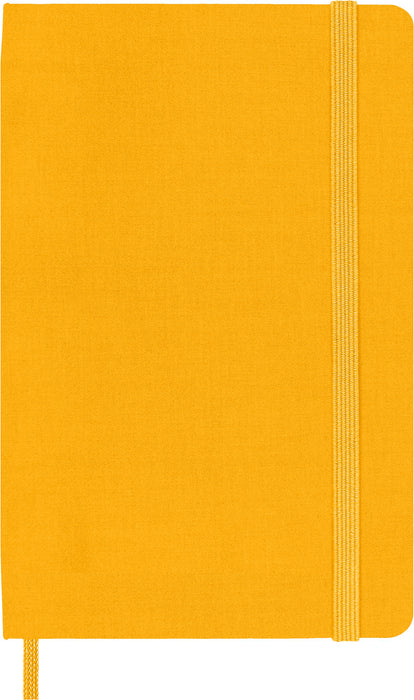 Moleskine Classic Notebook, Pocket, Ruled, Orange Yellow, Silk Hard Cover (3.5 x 5.5)