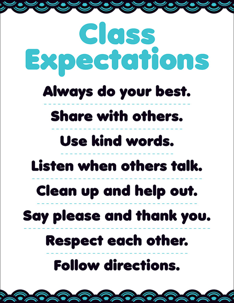 Aqua Oasis Class Expectations Chart