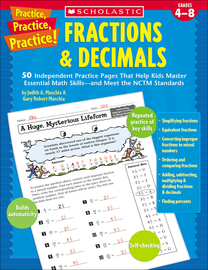 Practice, Practice, Practice! Fractions & Decimals