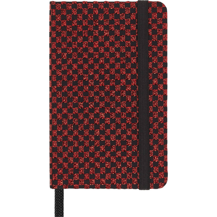 Moleskine Limited Edition Notebook Holiday Shine Box, Extra Small, Plain, Metallic Red, Hard Cover (2.5 x 4)