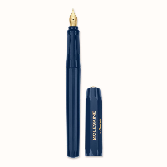 Moleskine Kaweco Fountain Pen, Blue, Medium Nib, Blue Ink