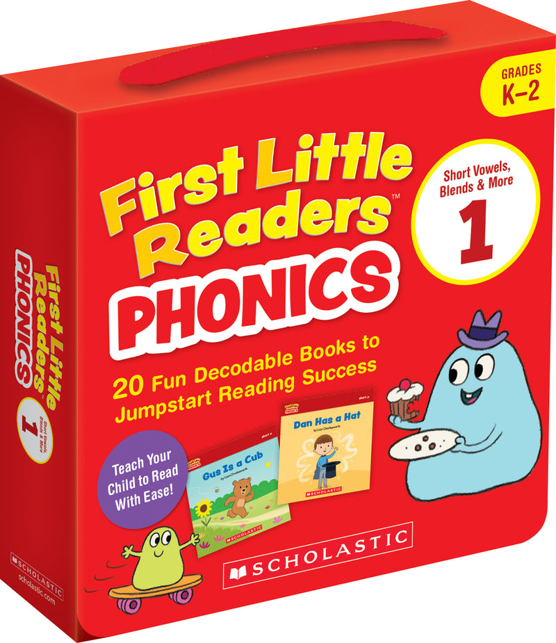 First Little Readers: Phonics Set 1 / Short Vowels, Blends & More (Single-Copy Set): 20 Decodable Books for Beginning Readers