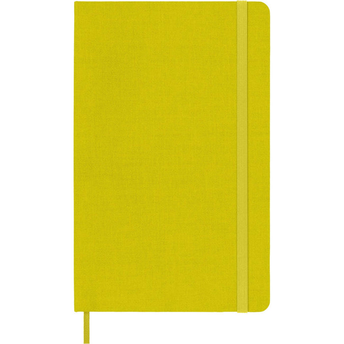 Moleskine Classic Notebook, Large, Ruled, Hay Yellow, Silk Hard Cover (5 x 8.25)