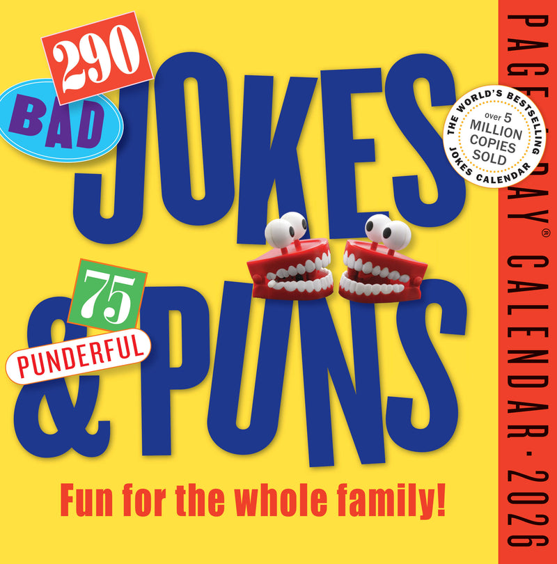 290 Bad Jokes & 75 Punderful Puns Page-A-Day® Calendar 2026