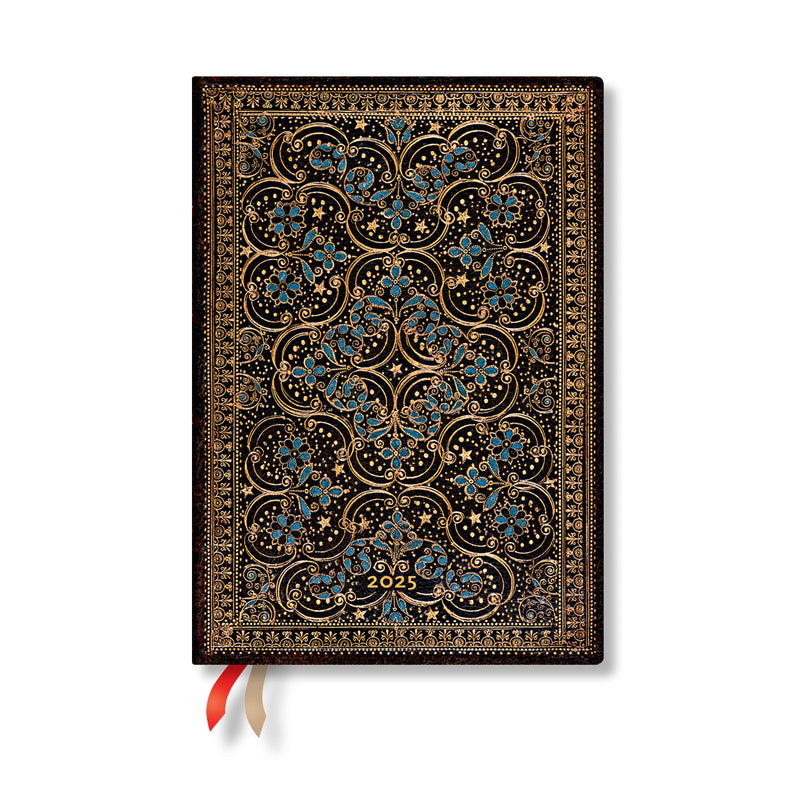 2025 Restoration Midi Horizontal Softcover 12-Month, 176pg, 100GSM, 2025 Flexi Planner by Paperblanks (The Queen's Binding)