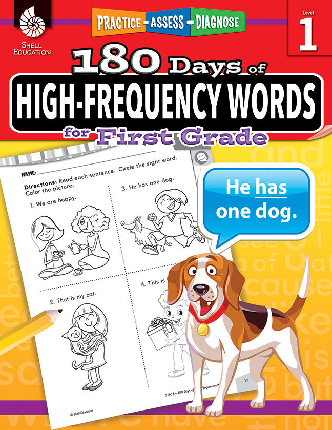 180 Days: High-Frequency Words for First Grade: Practice, Assess, Diagnose