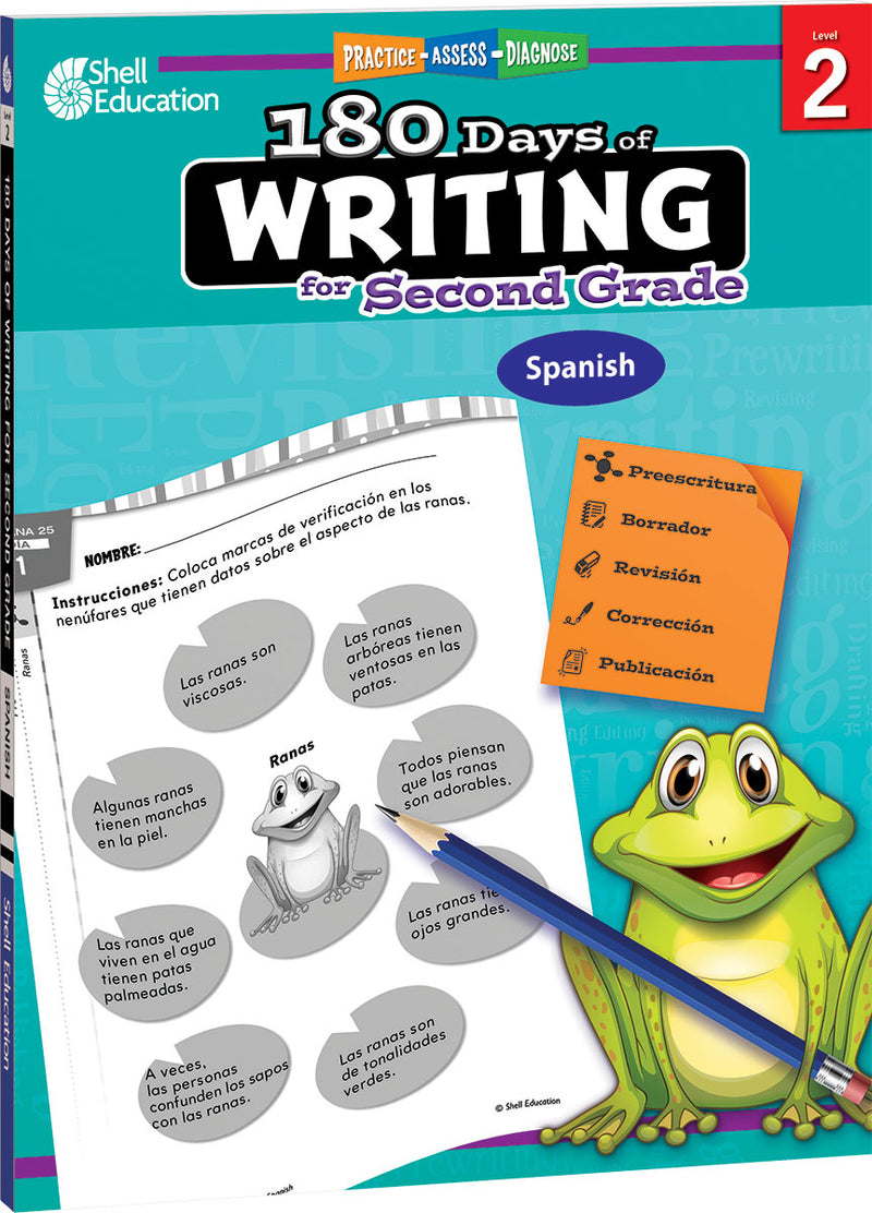 180 Days: Writing for Second Grade: Practice, Assess, Diagnose