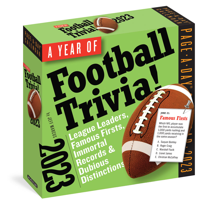 A Year of Football Trivia! Page-A-Day Calendar 2023
