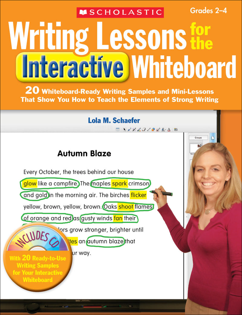 Writing Lessons for the Interactive Whiteboard: Grades 2-4