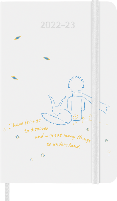 Moleskine Limited Edition 2023 Weekly Notebook Planner Petit Prince, 18M, Pocket, Fox, Hard Cover (3.5 x 5.5)