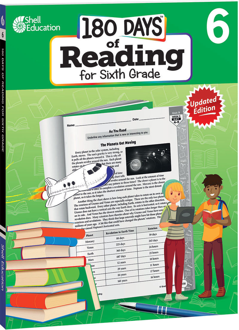 180 Days: Reading for Sixth Grade, 2nd Edition: Practice, Assess, Diagnose