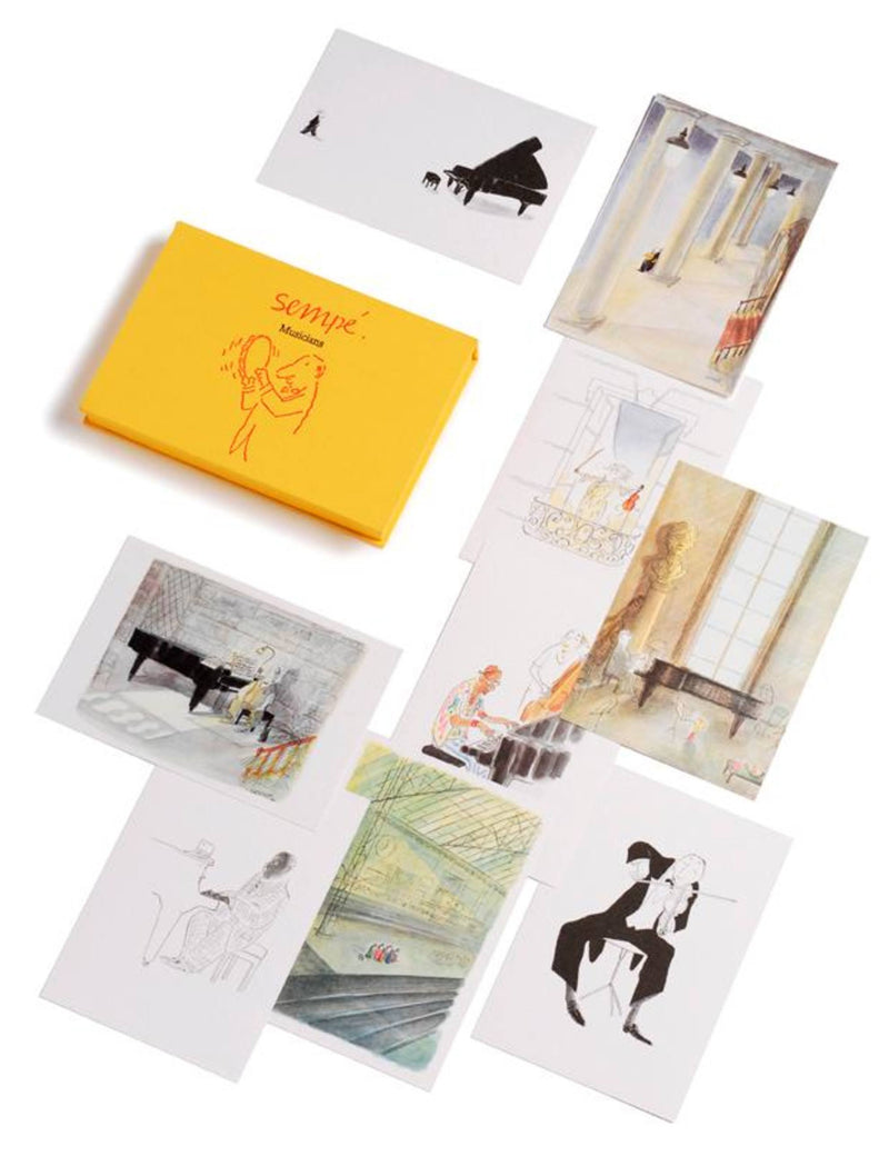 Sempé; Musicians Postcards