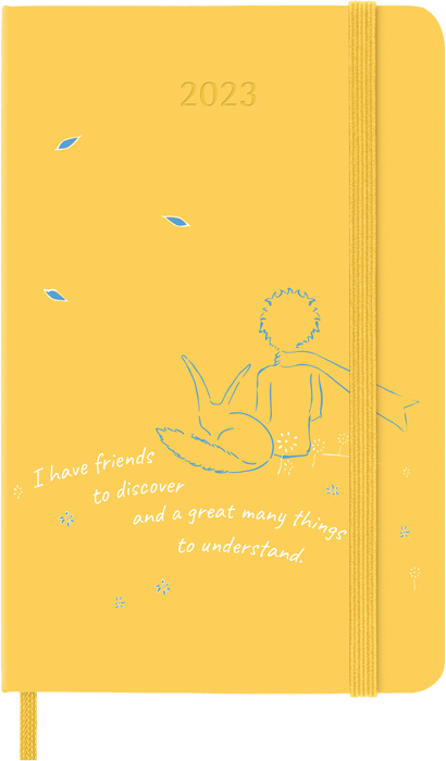 Moleskine Limited Edition 2023 Weekly Notebook Planner Petit Prince, 12M, Pocket, Fox, Hard Cover (3.5 x 5.5)