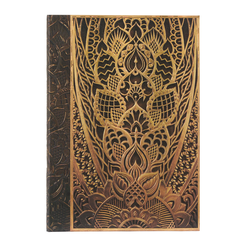 The Chanin Rise Midi Unlined Hardcover Journal, 144pg, 120GSM by Paperblanks (New York Deco)