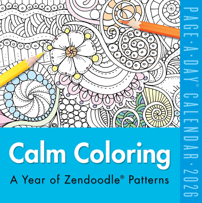 Calm Coloring Page-A-Day® Calendar 2026
