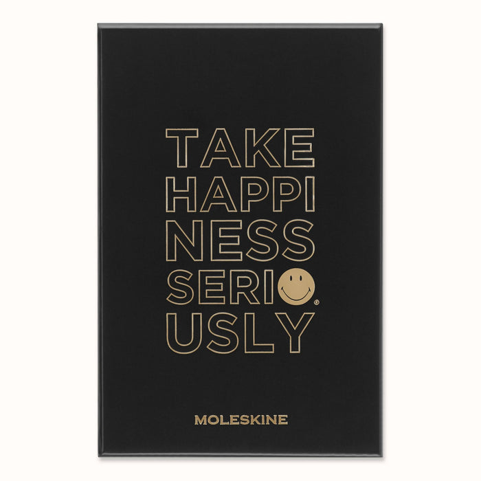 Moleskine Limited Edition 2023 Planner Smiley Positivity Box, 12M, Large, Black, Hard Cover (5 x 8.25)