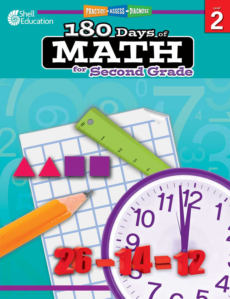 180 Days: Math for Second Grade: Practice, Assess, Diagnose