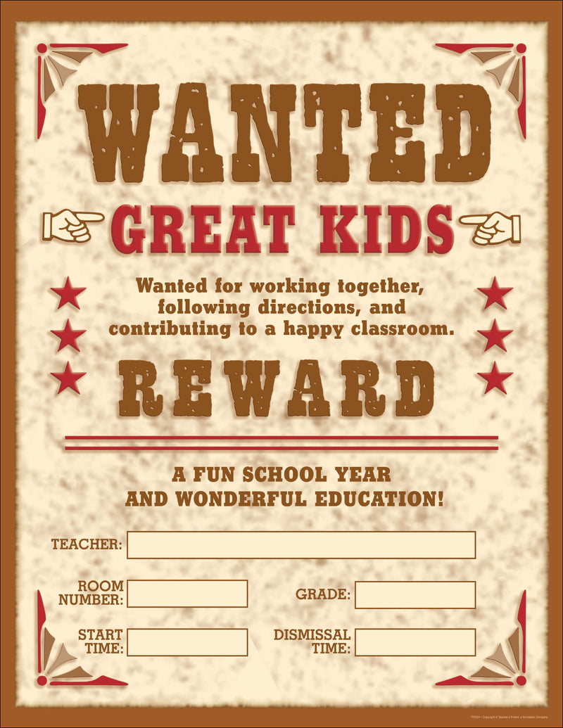 Wild West Wanted! Chart