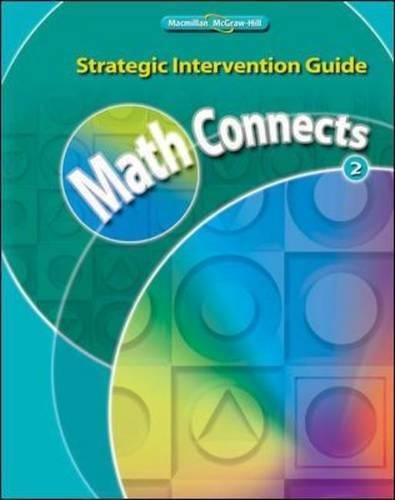 Math Connects, Grade 2, Strategic Intervention Guide (ELEMENTARY MATH CONNECTS) [Spiral-bound] Macmillan/McGraw-Hill