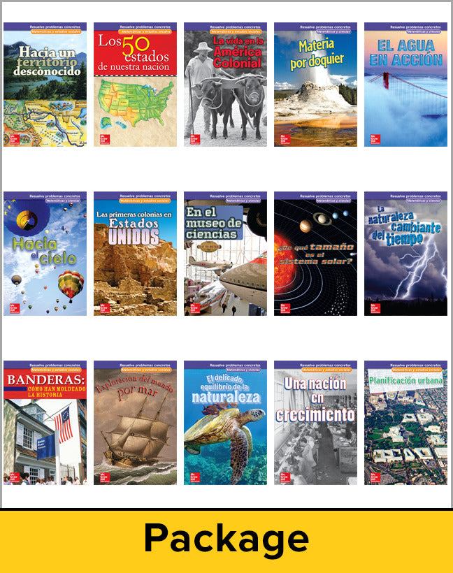 Math Connects Grade 5 Real World Problem Solving Readers Deluxe Package Spanish