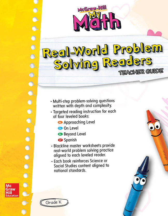Mcgraw Hill My Math Grade K Real World Problem Solving Leveled Readers Teacher Guide