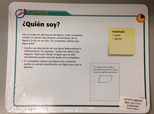 My Learning Station Activity Cards Grade 3