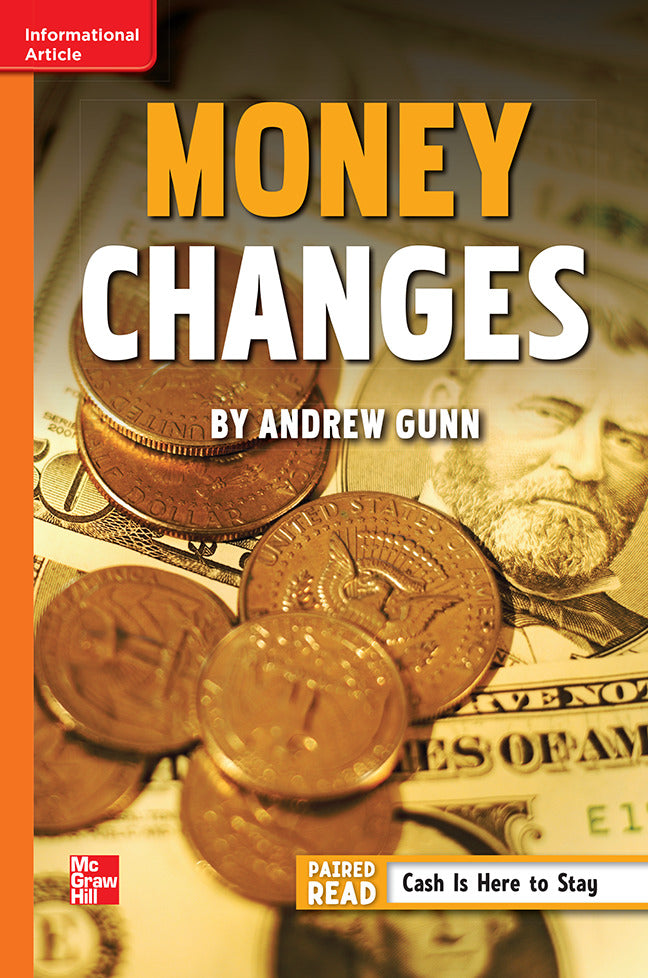 Reading Wonders Leveled Reader Money Changes Approaching Unit 1 Week 5 Grade 6